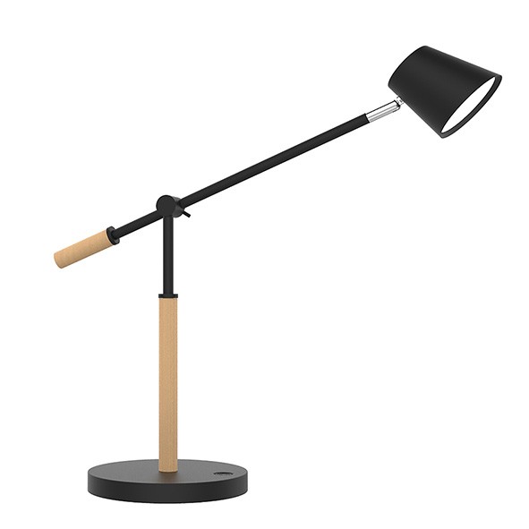 Lampe De Bureau Grundig Balance Noir Métal : La Lampe LED à Allumage Magnétique Et Design Elliptique